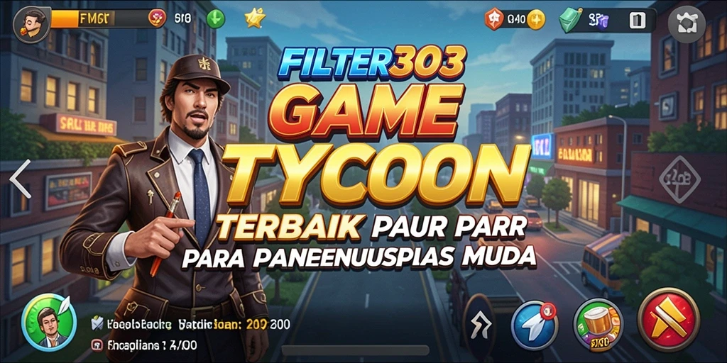 Screenshot FILTER303 menampilkan serunya gameplay Tycoon yang mendalam.