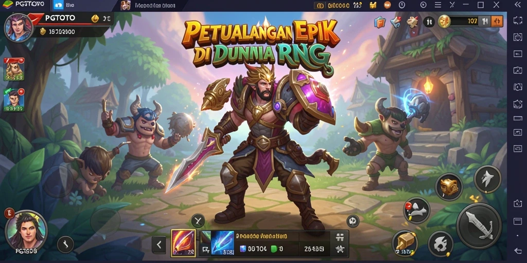 Screenshot gameplay PGTOTO menunjukkan aksi seru dan karakter unik.